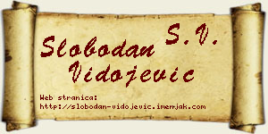 Slobodan Vidojević vizit kartica
